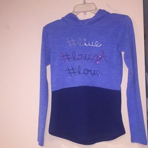 Star Ride large blue hoodie